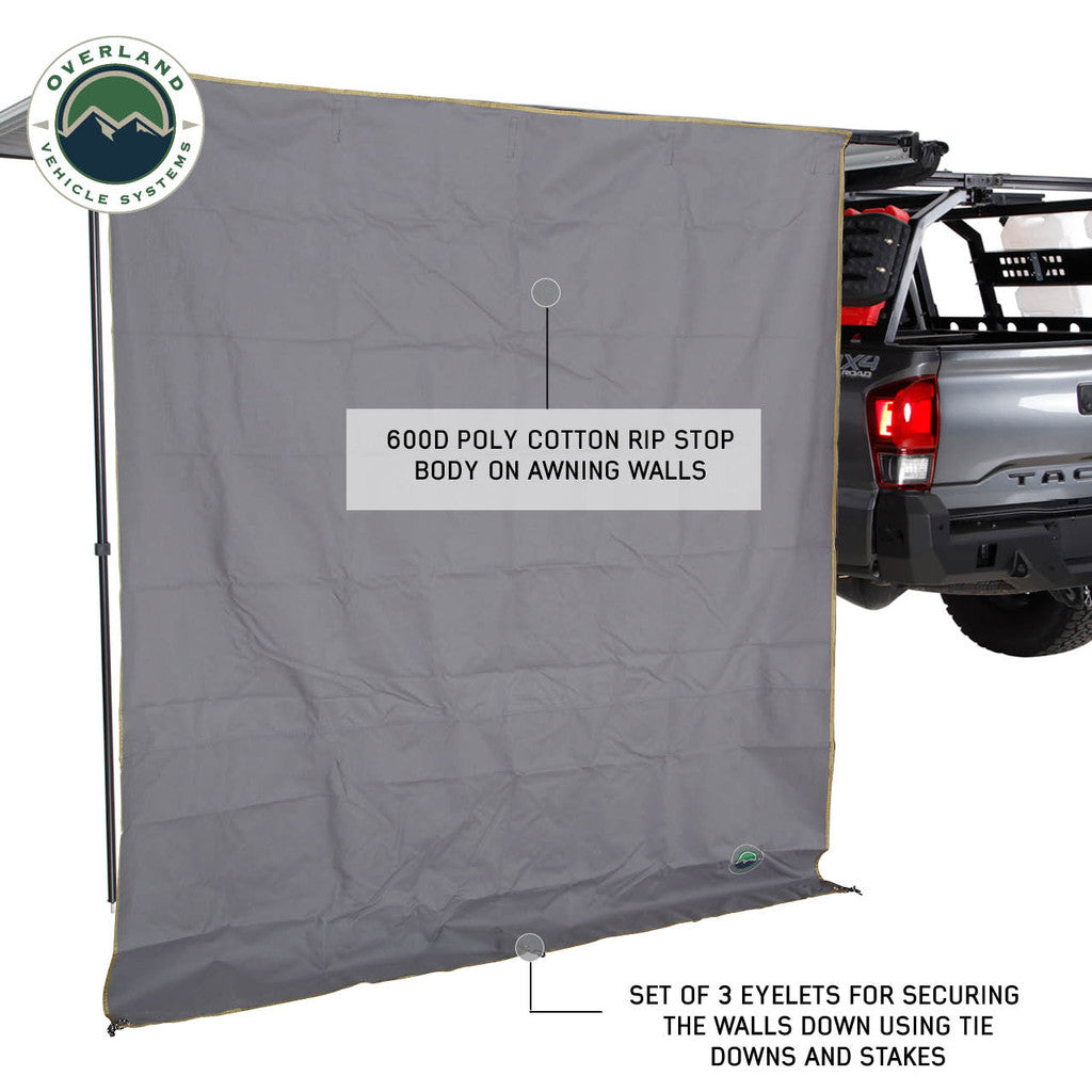 Overland Vehicle Systems Nomadic 6.5’ Awning Side Shade Wall