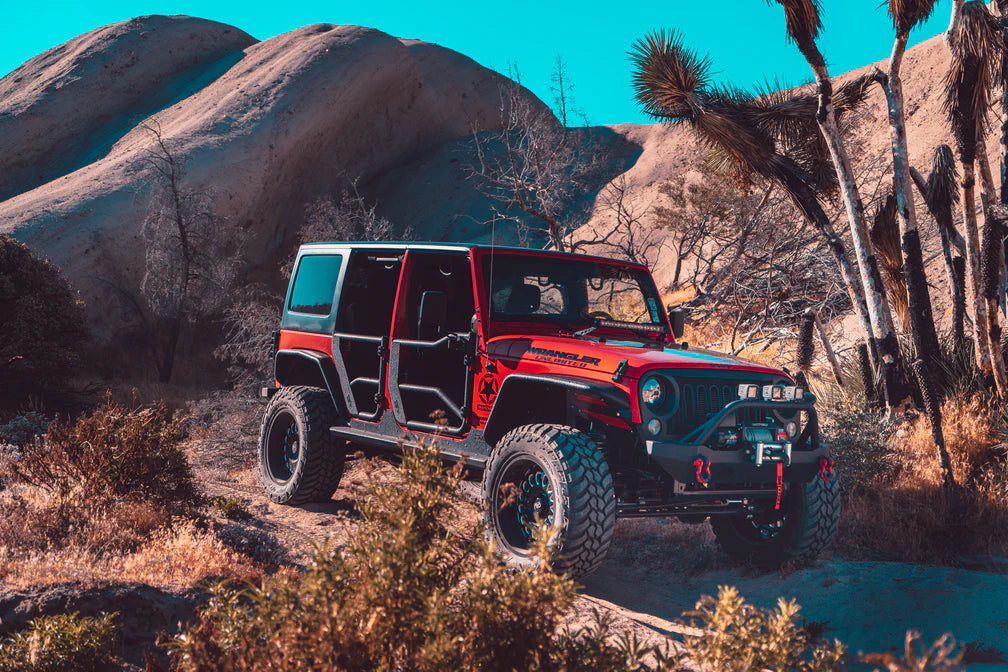 BODY ARMOR 4X4 JEEP WRANGLER JK TUBE DOORS REAR, PAIR 2007-2018