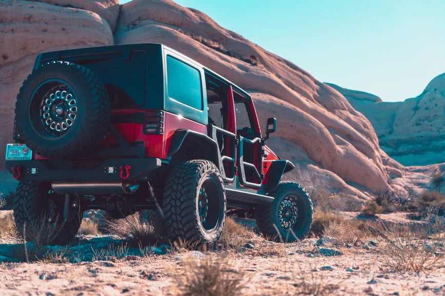 BODY ARMOR 4X4 JEEP WRANGLER JK FULL-WIDTH REAR BUMPER 2007-2018