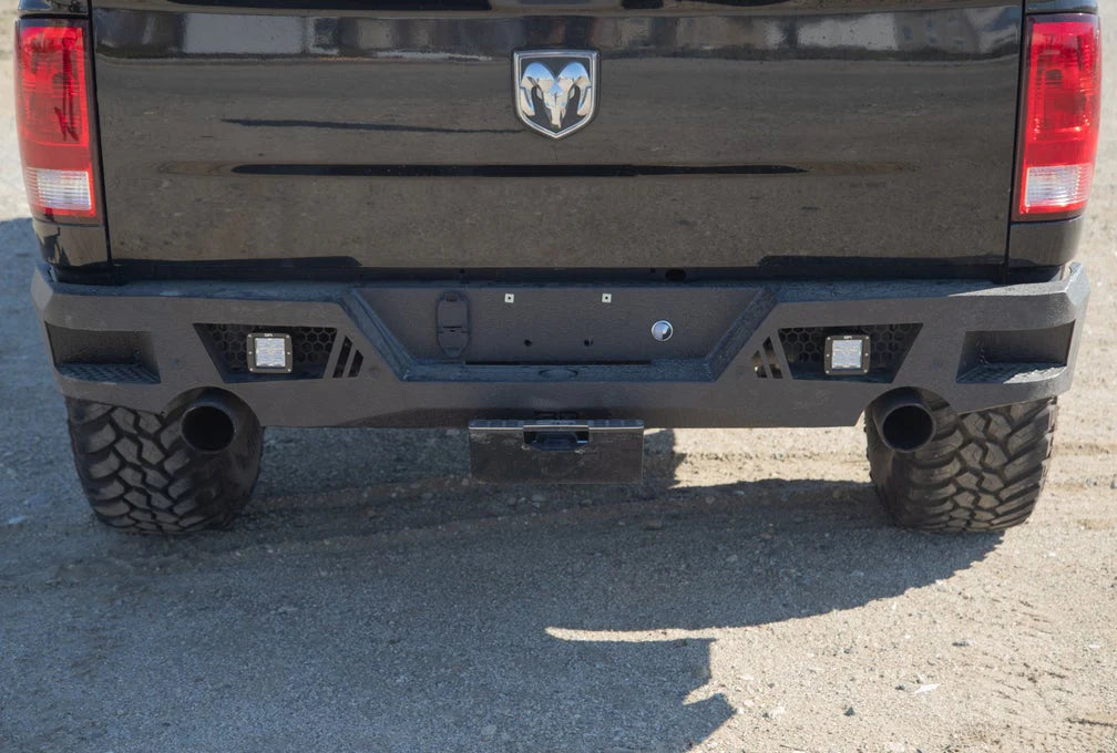 BODY ARMOR 4X4 DODGE RAM 1500 ECO SERIES REAR BUMPER FITS DUAL REAR EXHAUST ONLY 2009-2018