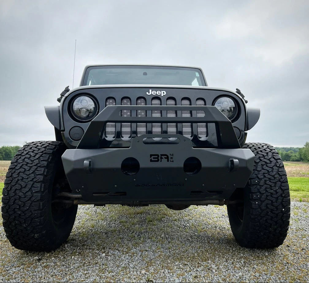 BODY ARMOR 4X4 JEEP WRANGLER JK/JL AND GLADIATOR JT ORION STUBBY FRONT BUMPER 2007-2023