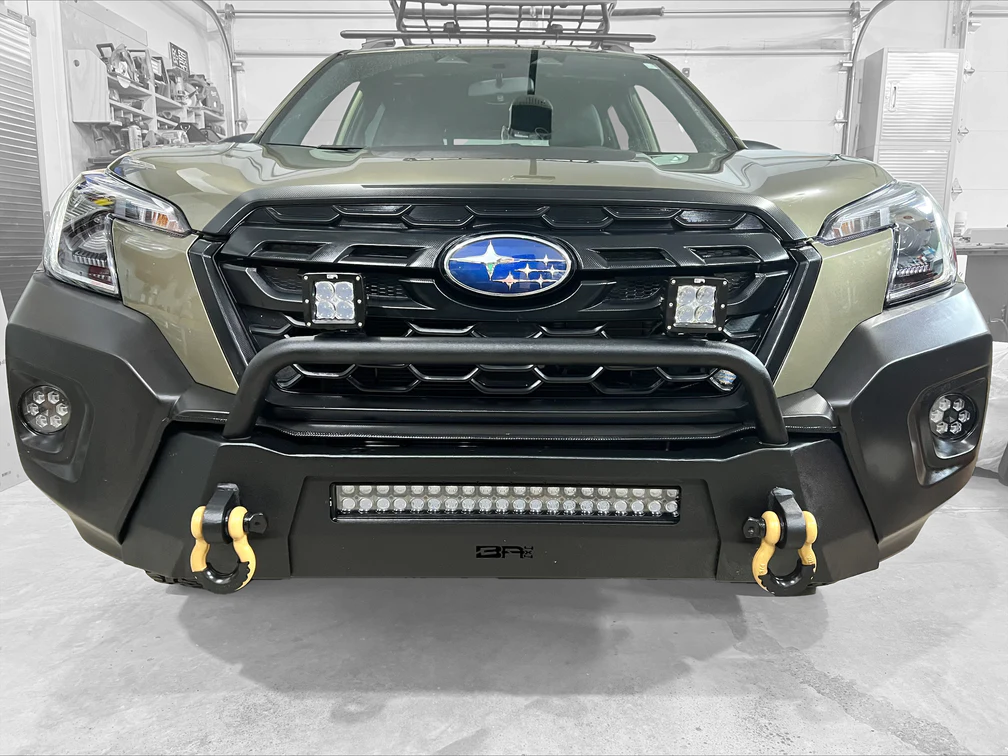 BODY ARMOR 4X4 SUBARU FORESTER HILINE FRONT WINCH BUMPER 2019-2023