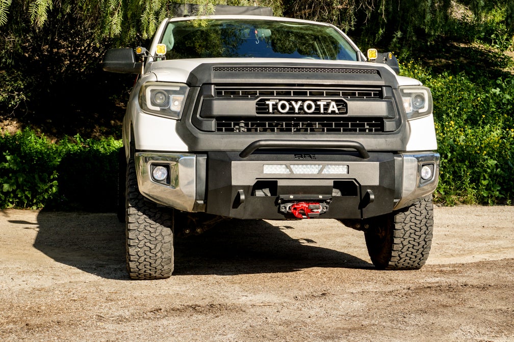 BODY ARMOR 4X4 TOYOTA TUNDRA HILINE FRONT WINCH BUMPER 2014-2021