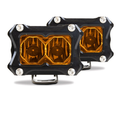 Heretic BA-2 Amber LED Pod Light - 2 Pack