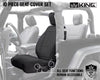 King 4WD Premium Neoprene Seat Covers, Black/Black Jeep Wrangler JK 2 Door 2013 - 2018