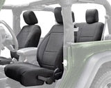 King 4WD Premium Neoprene Seat Covers, Black/Black Jeep Wrangler JK 2 Door 2008 - 2012