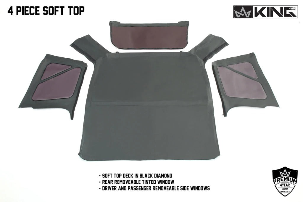 Rampage Products 912835 Premium Replacement Sailcloth Top In Black - Foto 2