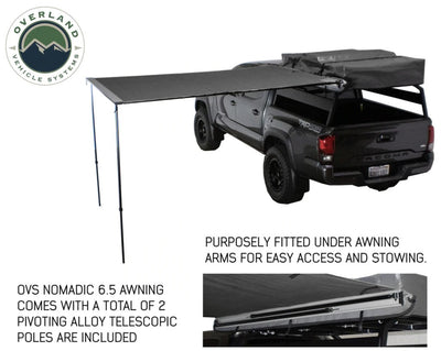 Overland Vehicle Systems Nomadic Awning 2.0 - 6.5' With Black Cover