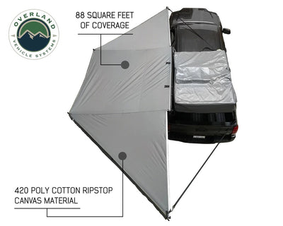 Overland Vehicle Systems Nomadic Awning 180 Only With Dark Gray & Black Travel Cover  - No Brackets, No Hardware, No Accessories