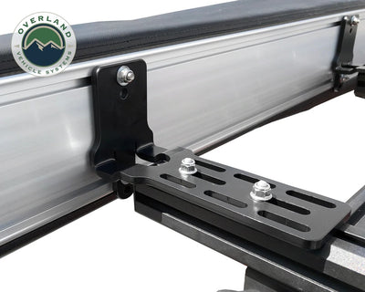 Overland Vehicle Systems Nomadic Awning 180 Dark Gray Cover With Black Transit Cover & Brackets