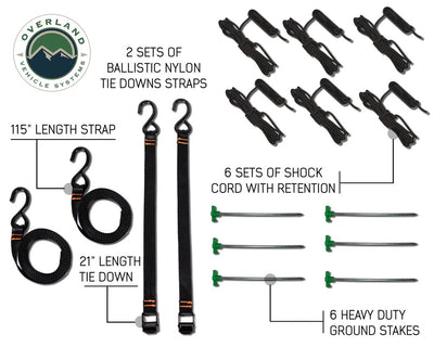 Overland Vehicle Systems Nomadic Awning 270 Awning & Wall 1, 2, & 3, Mounting Brackets Driverside