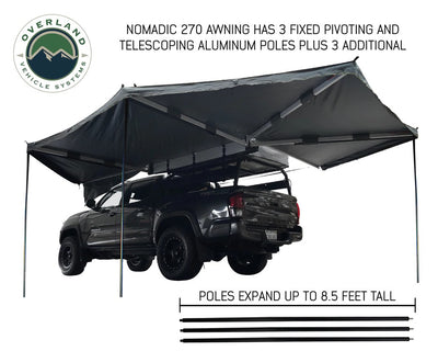 Overland Vehicle Systems Nomadic Awning 270 Awning & Wall 1, 2, & 3, Mounting Brackets Driverside