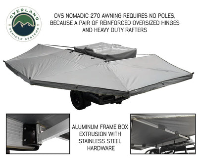 Overland Vehicle Systems Nomadic Awning 270 Awning & Wall 1, 2, & 3, Mounting Brackets Driverside