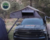 Overland Vehicle Systems Nomadic 4 Extended Roof Top Tent - Dark Gray Base With Green Rain Fly & Black Cover, Black Aluminum Base, Black Ladder