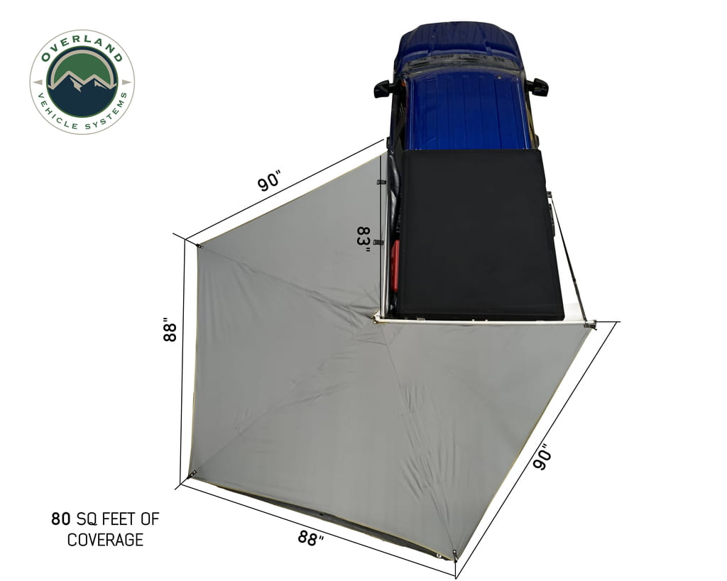 Overland Vehicle Systems Nomadic 270 LT Awning Driver Side