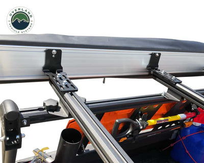 Overland Vehicle Systems Nomadic 270 LT Awning Passenger Side Dark Gray Cover With Black Cover Universal