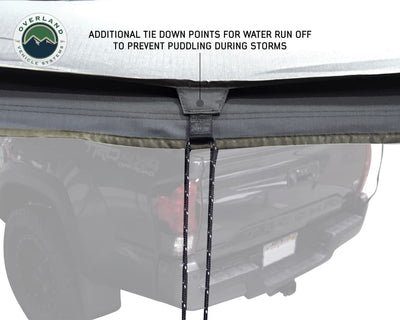 Overland Vehicle Systems Nomadic 270 LT Awning Passenger Side Dark Gray Cover With Black Cover Universal