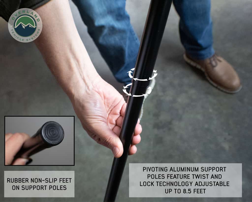 Overland Vehicle Systems Nomadic 270 LT Awning Driver Side