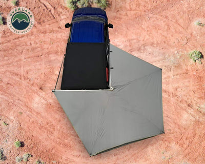 Overland Vehicle Systems Nomadic 270 LT Awning Passenger Side Dark Gray Cover With Black Cover Universal