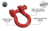 Overland Vehicle Systems Recovery Shackle 3/4" 4.75 Ton Red