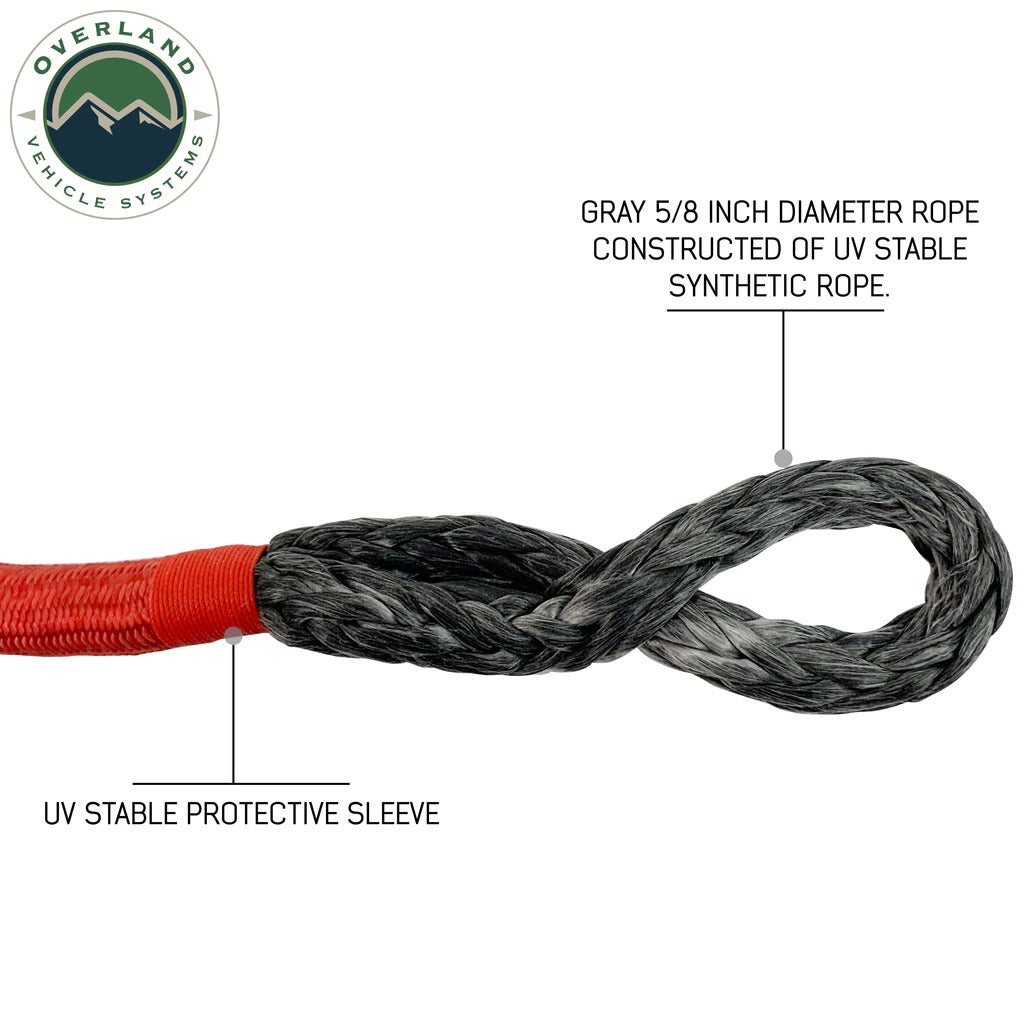 Overland Vehicle Systems 23” 5/8” Soft Recovery Shackle With A Breaking Strength of 44,000 lbs.