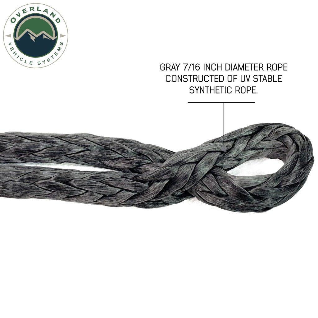 Overland Vehicle Systems Soft Shackle 7/16" 41,000 lb. With Collar 22" With Storage Bag Universal