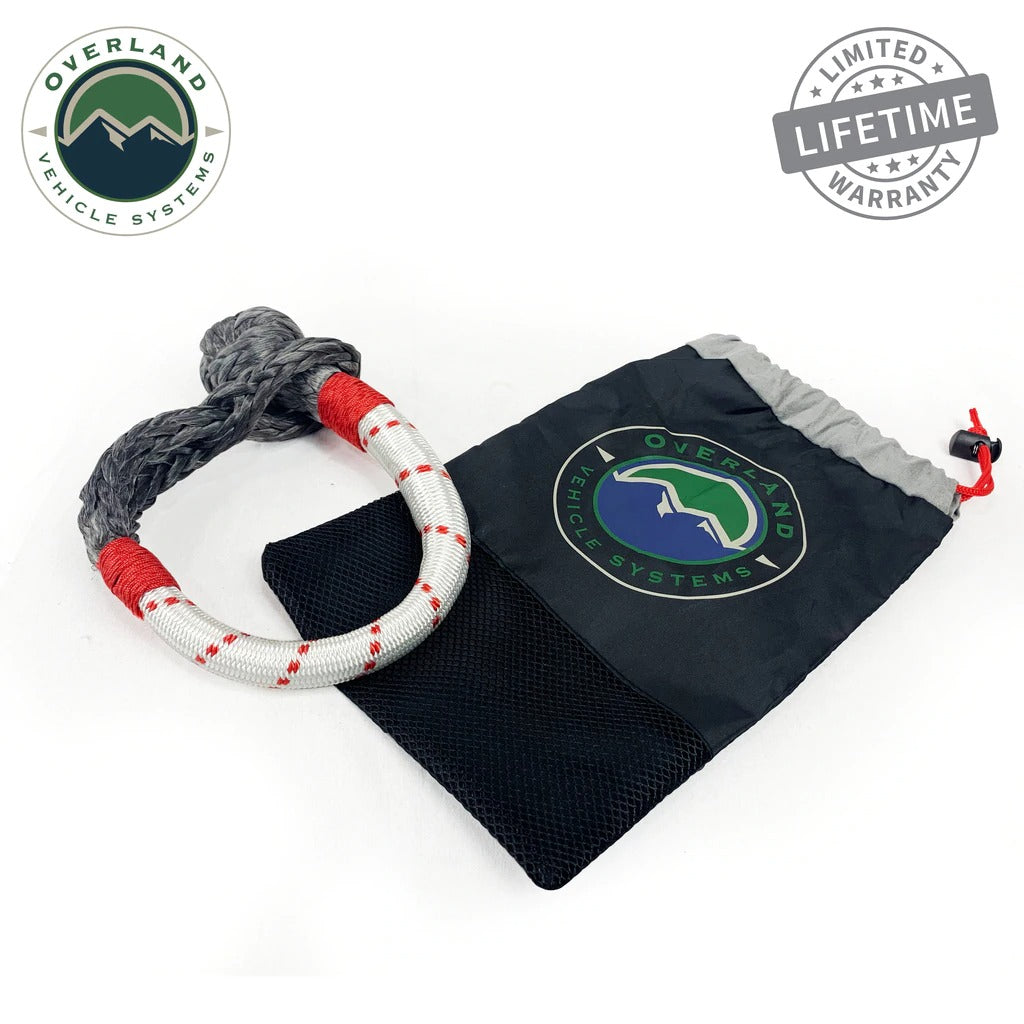 Overland Vehicle Systems Soft Shackle 7/16" 41,000 lb. With Loop & Abrasive Sleeve 23" With Storage Bag
