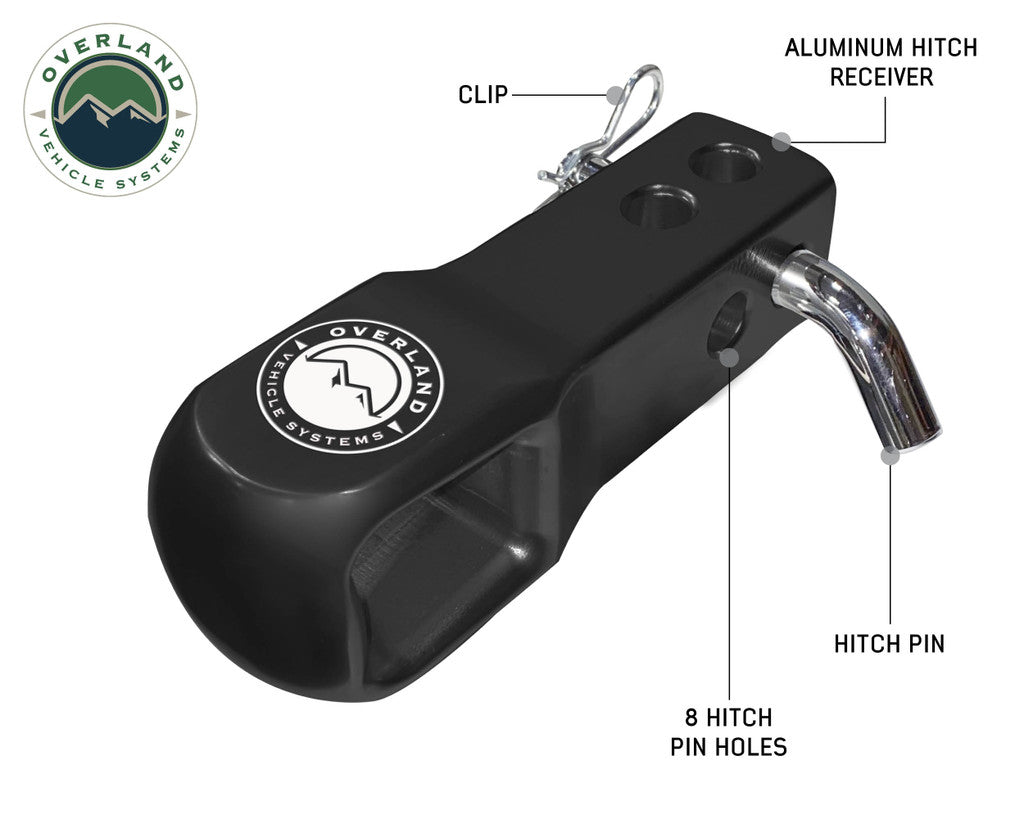 Overland Vehicle Systems Aluminum Receiver Mount for Soft Shackle