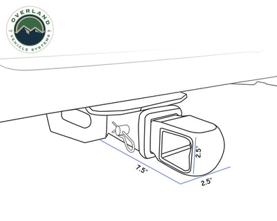 Overland Vehicle Systems Aluminum Receiver Mount & 5/8" Soft Shackle With Collar Combo Kit