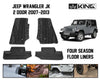 Jeep wrangler jk  floor mats