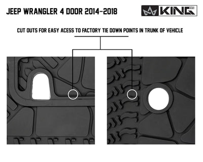 King 4WD Jeep Wrangler cargo liner