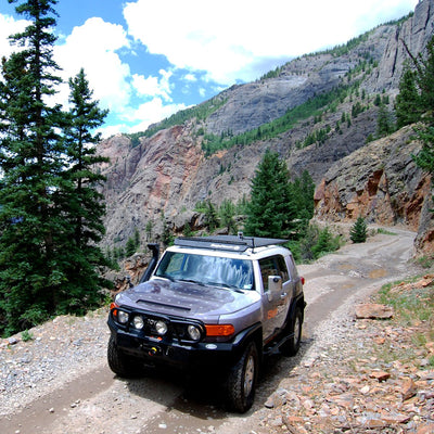 Baja Rack FJ Cruiser UTility Flat Rack with SPY Light System LED bar not included 2007-2017