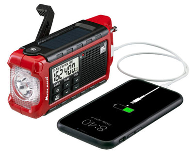 Midland Radio E+Ready Compact Emergency Crank Radio w/ AM/FM Weather Alert