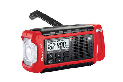 Midland Radio E+Ready Compact Emergency Crank Radio w/ AM/FM Weather Alert