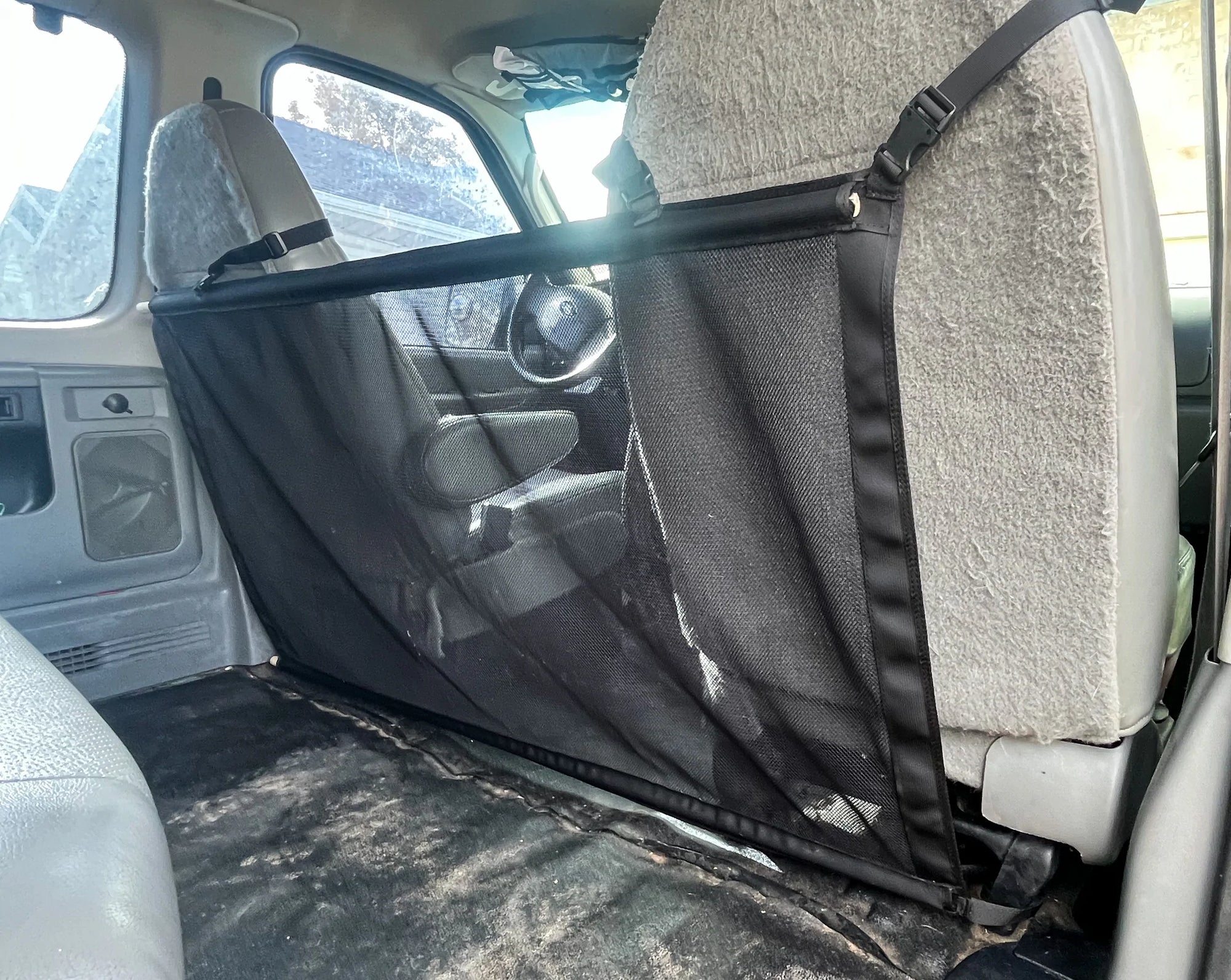 Overland Gear Guy Econoline Van Mesh Dog Barrier