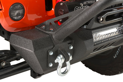 Fishbone Offroad Front Stubby Winch Bumper with Tube Guard