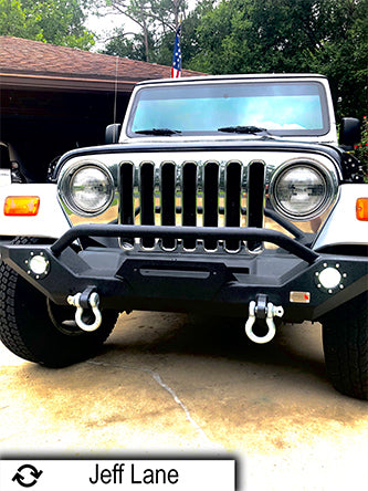 Fishbone Offroad Front Winch Bumper with LED's