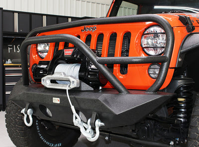 Fishbone Offroad Front Winch Bumper with Grille Guard