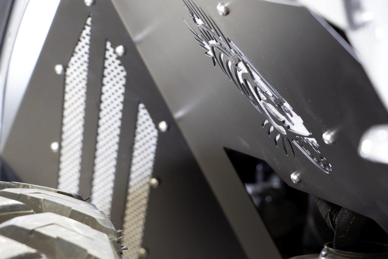 Fishbone Offroad Front JL Black Aluminum Inner Fenders