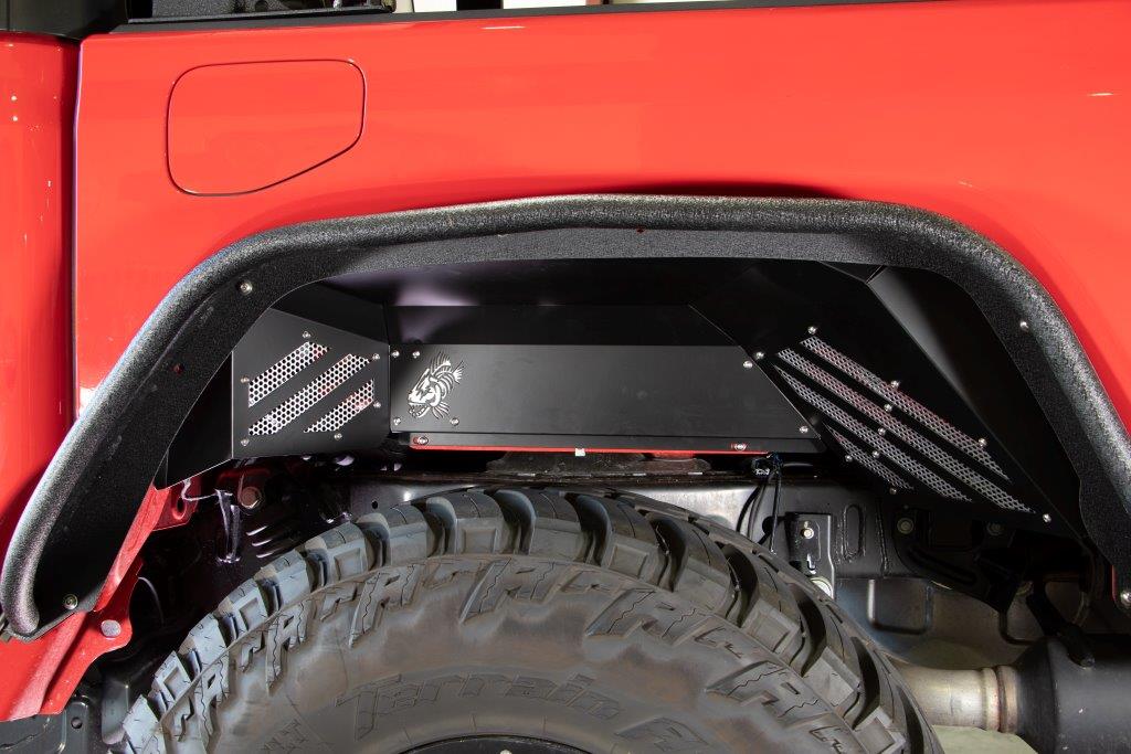Fishbone Offroad Rear JT Black Aluminum Inner Fenders