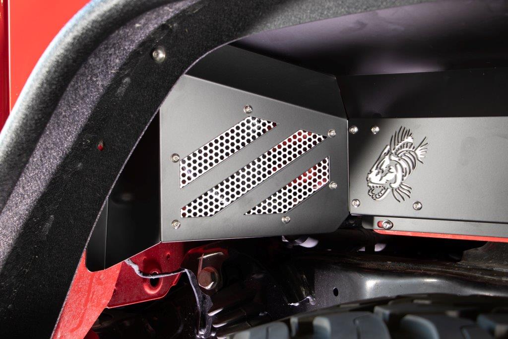 Fishbone Offroad Rear JT Black Aluminum Inner Fenders