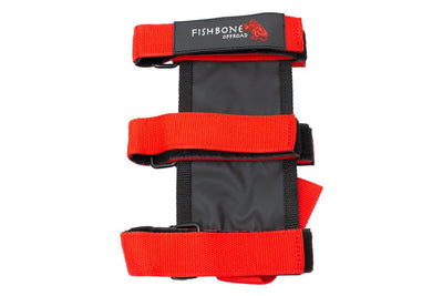 Fishbone Offroad Fire Extinguisher Holder for Padded Roll Bar - Red