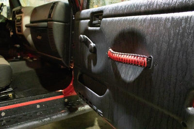 Fishbone Offroad Para Cord Door Handles (Red)