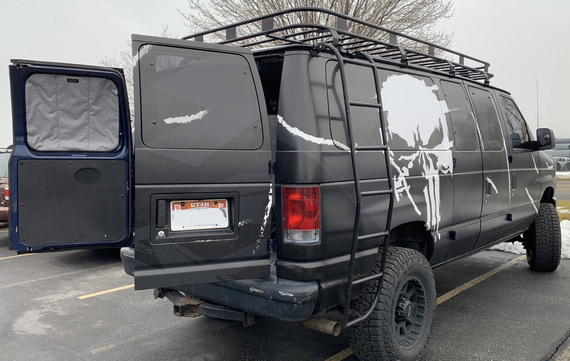 Overland Gear Guy Deluxe Insulated Magnetic Rear Door Window Covers (set) - Ford Econoline