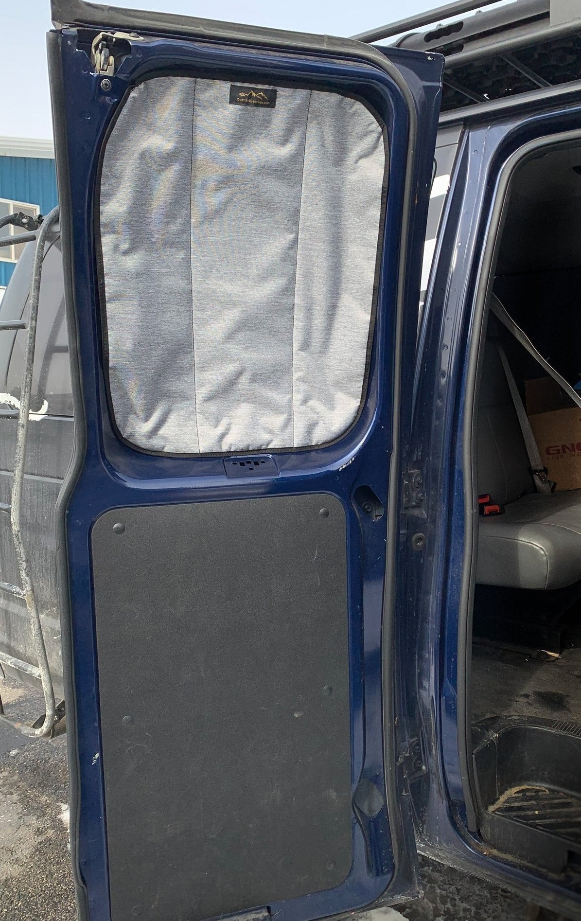 Overland Gear Guy Deluxe Insulated Magnetic Side Barn Door Window Covers (pair) - Ford Econoline