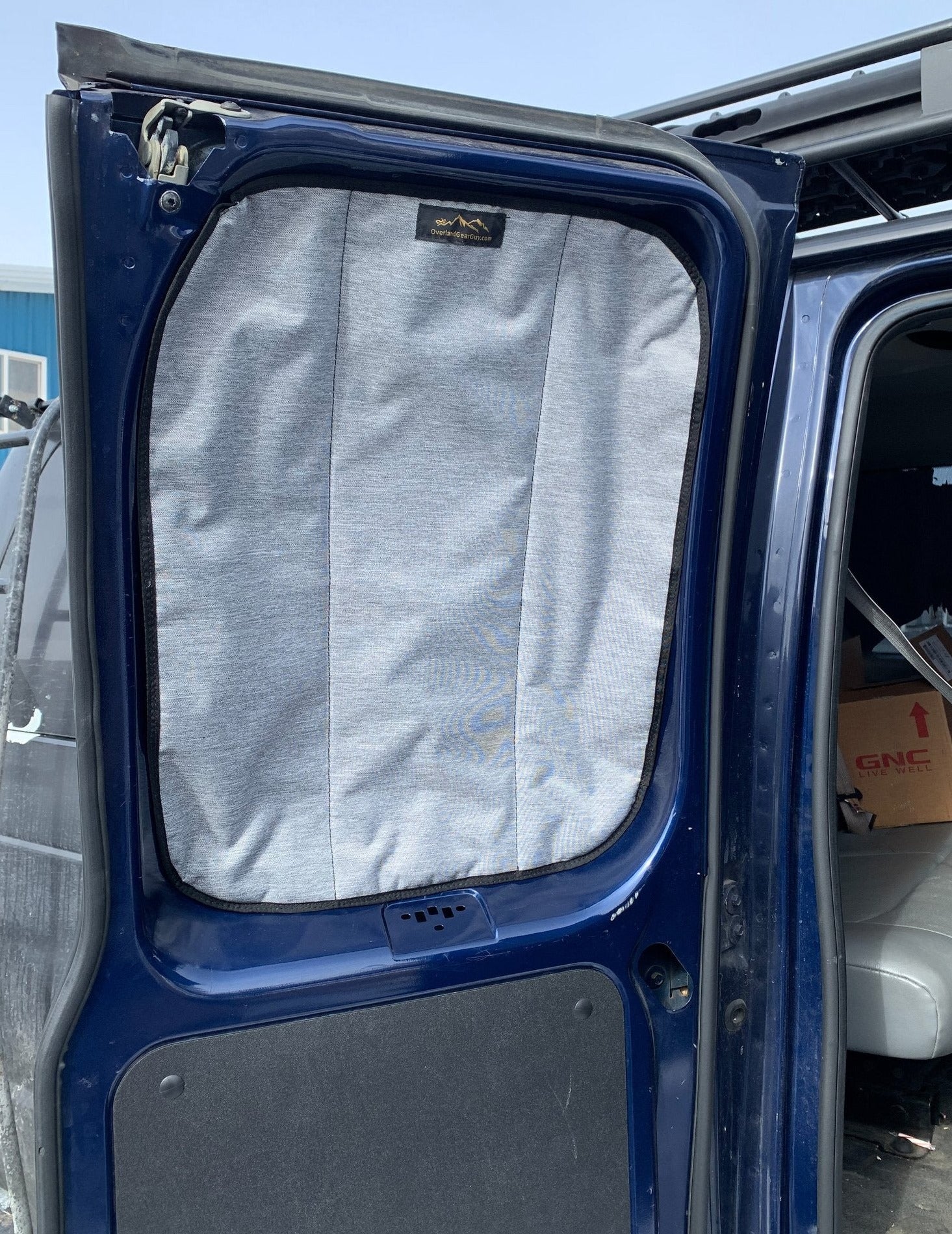 Overland Gear Guy Deluxe Insulated Magnetic Side Barn Door Window Covers (pair) - Ford Econoline