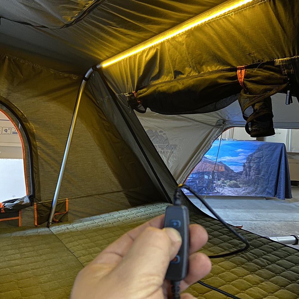 4 man roof top tent Tuff Stuff Overland Alpha Hard Top Side Open Tent, Gray, 4 Person