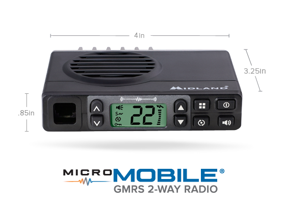 Midland Radio MicroMobile Two-Way GMRS Radio