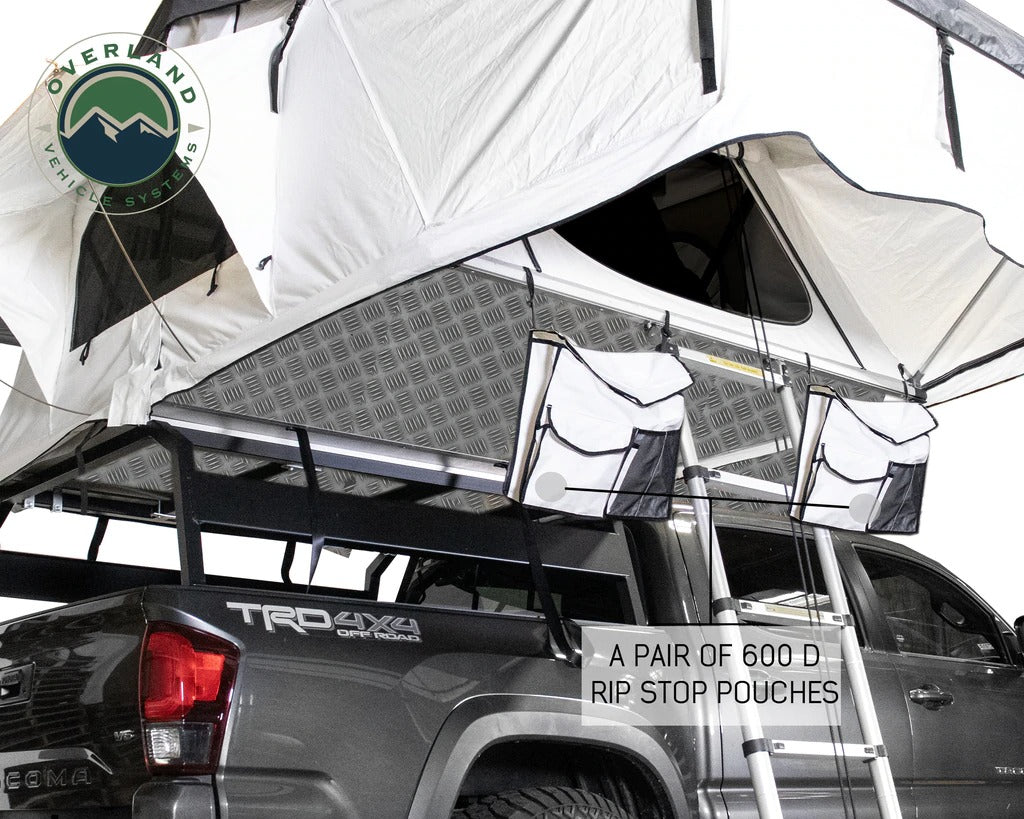 Overland Vehicle Systems Nomadic 3 Extended Roof Top Tent in Artic White