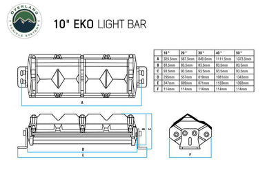 Overland Vehicle Systems EKO 10" LED/RGB Light With Switch, Harness & Mounting Hardware